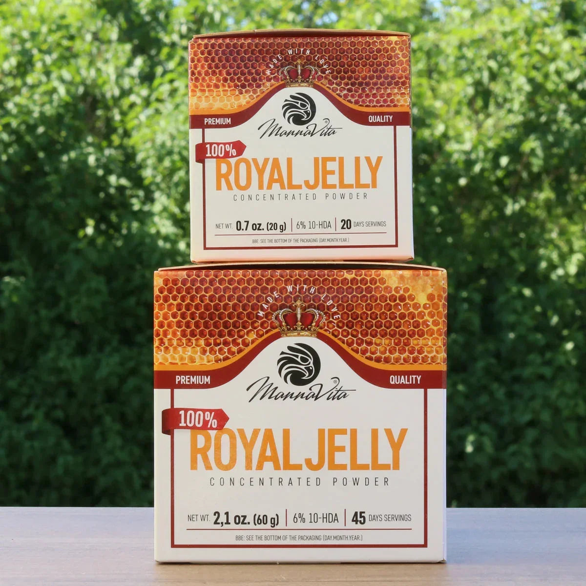 Concentrated Royal Jelly POWDER with 6% 10-HDA content • 20 g - Mannavita