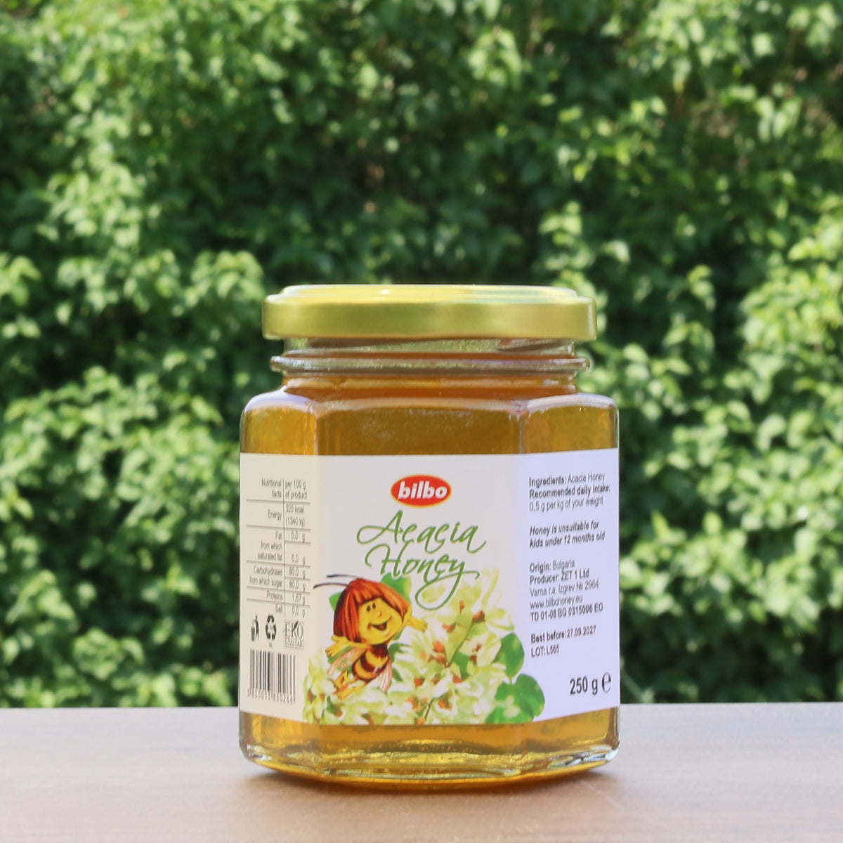 Bilbo rå akaciahonung • 250 g