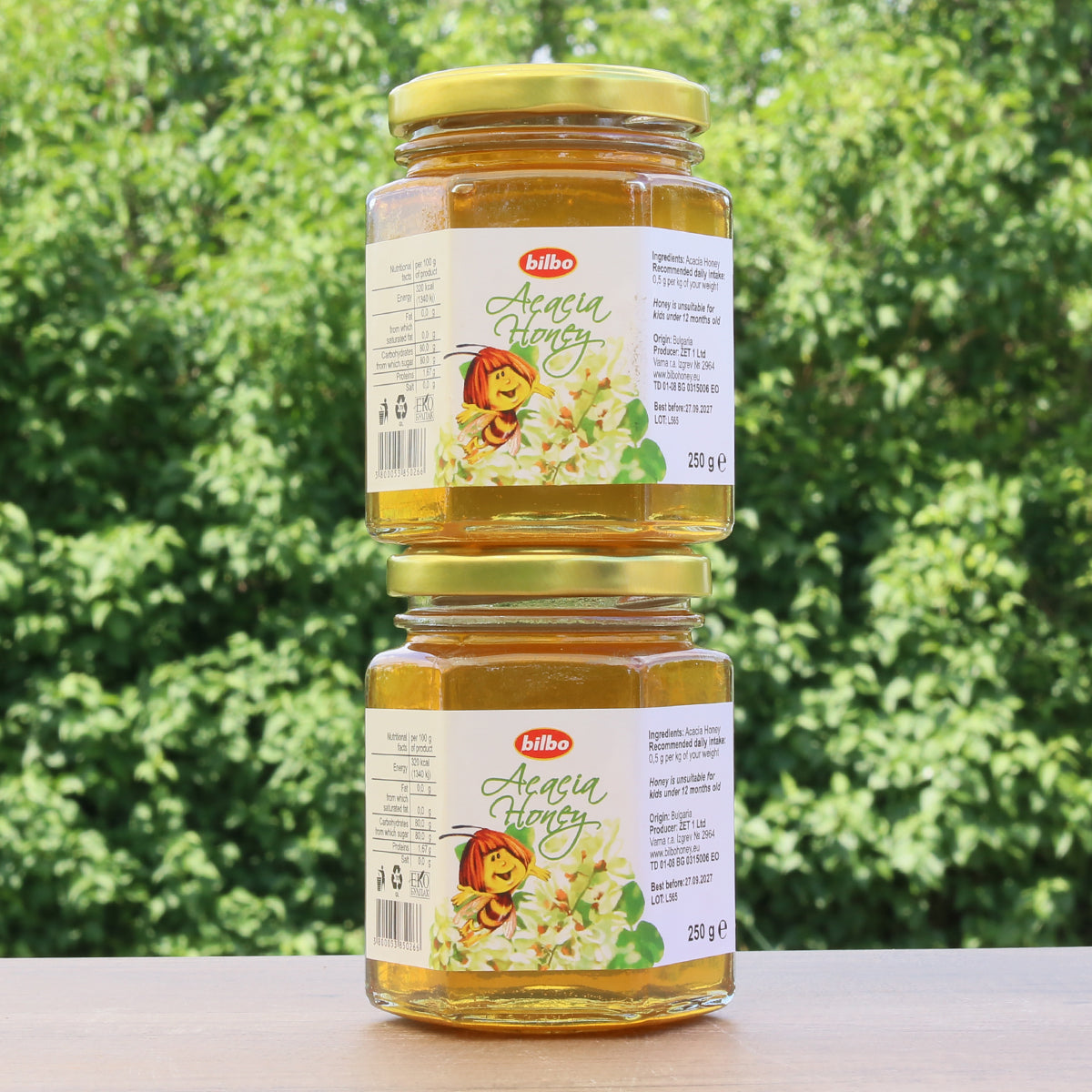 Bilbo rå akaciahonung • 250 g