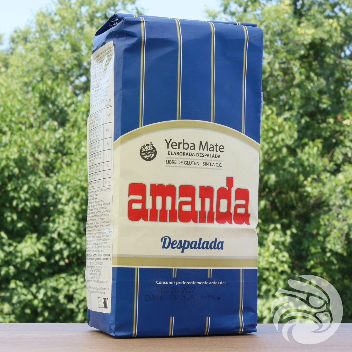 Amanda yerba mate-te • Utan stjälkar - Sin palo • 500 g