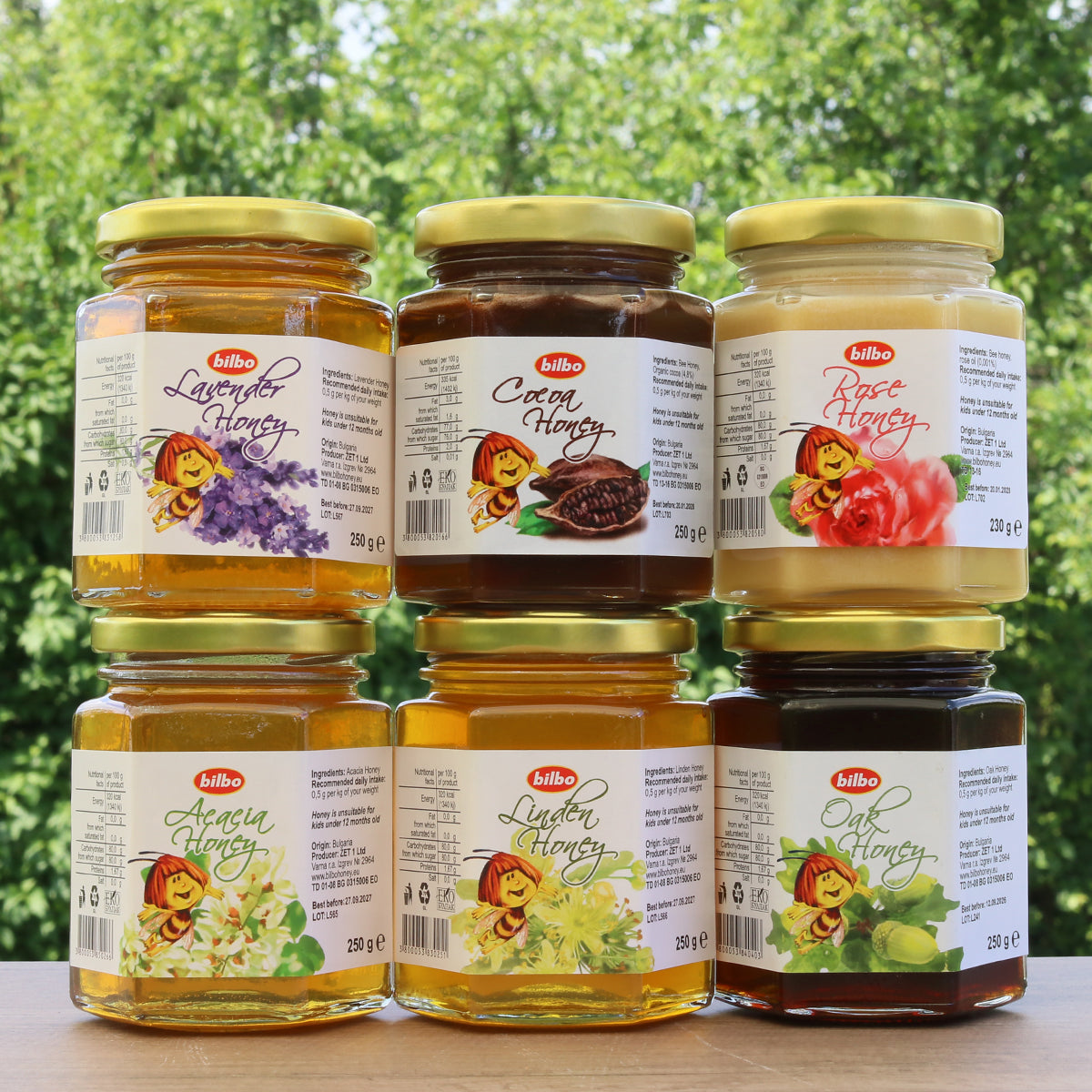 Bilbo rå vit honung • 230 g