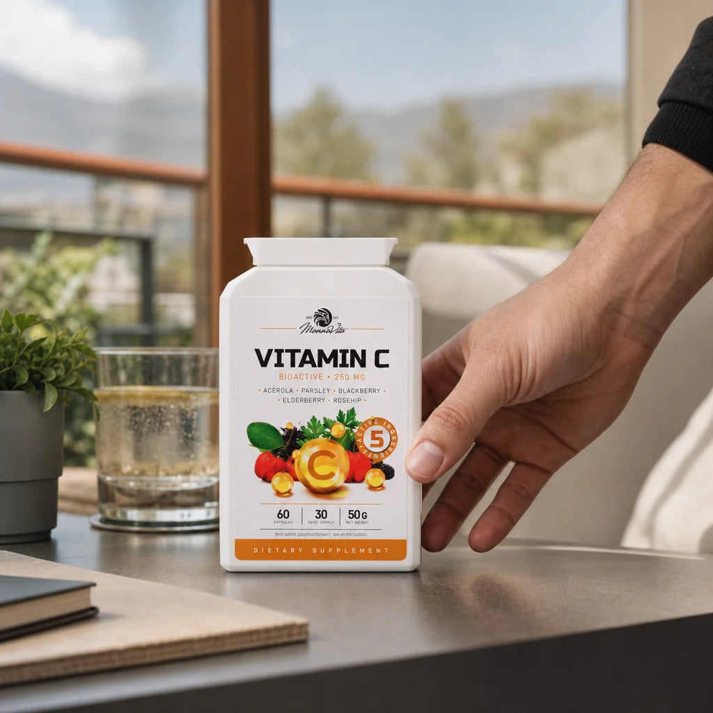 Mannavita Vitamin C-komplex • 250 mg bioaktiv • 60 kapslar