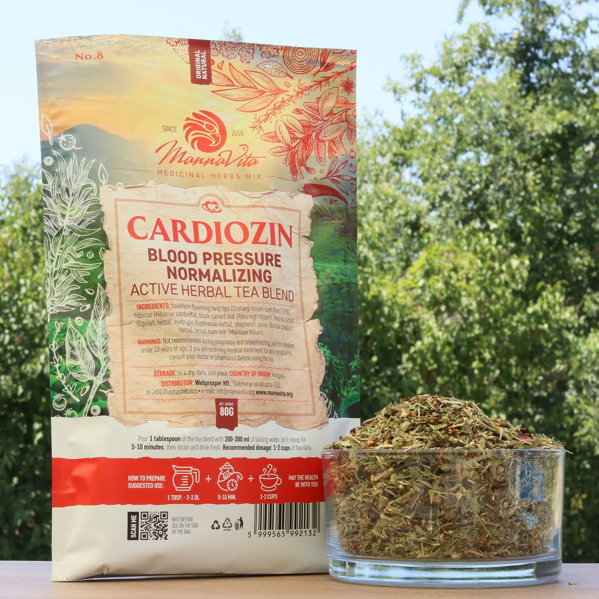 CARDIOZIN blodtrycksnormerande aktiv örtteblandning • 80g