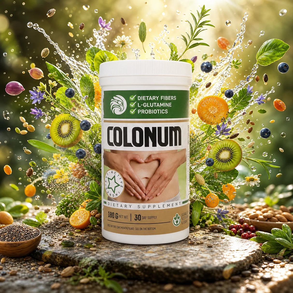 COLONUM • Tarmrensande och Tarmåterställande pulver • 180g