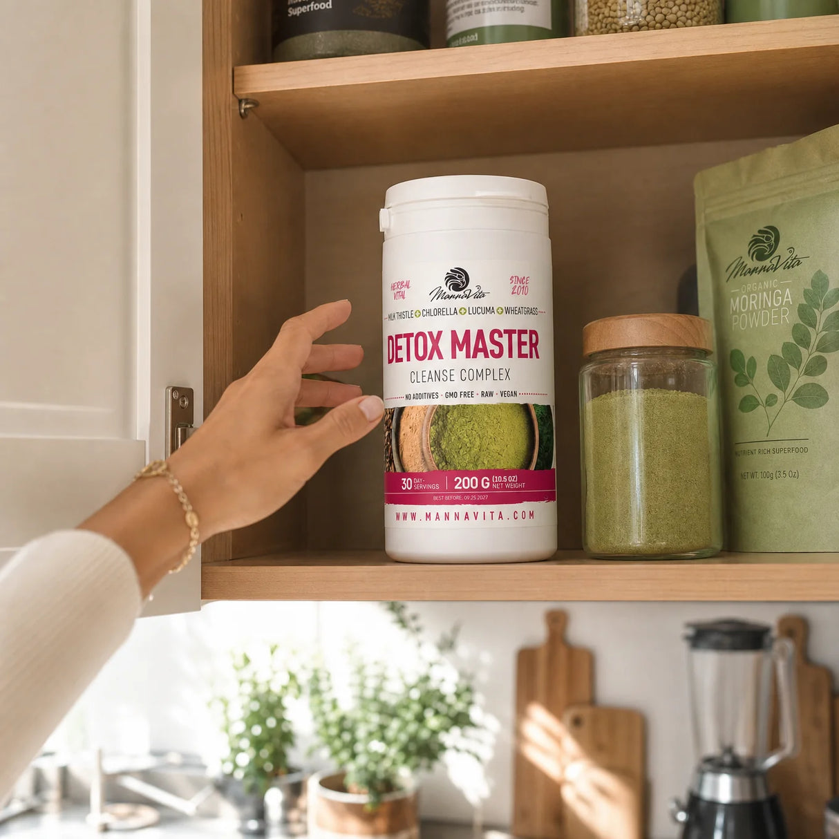 Mannavita Mjölktistel + Vetegräs + Chlorella + Lucuma • 200 g