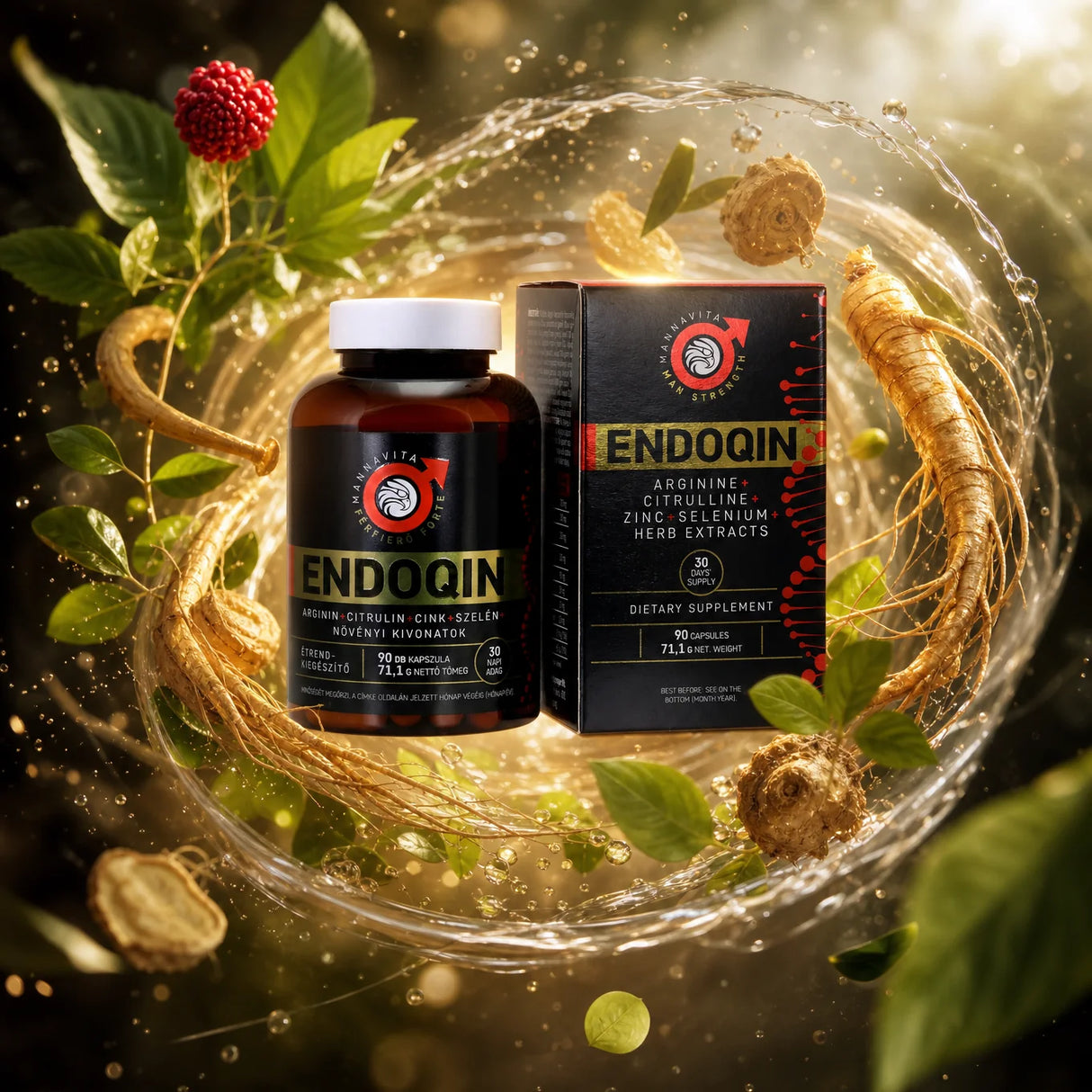 ENDOQIN Manpower Forte • 90 kapslar
