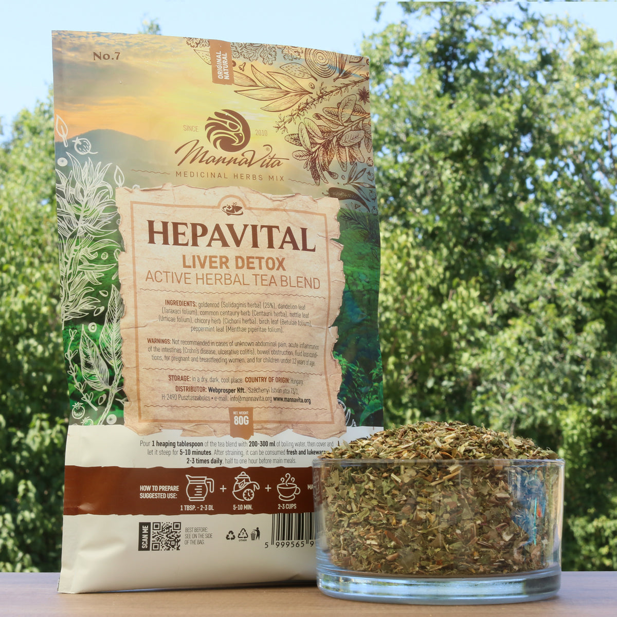HEPAVITAL Leveravgiftning aktiv örtteblandning • 80g