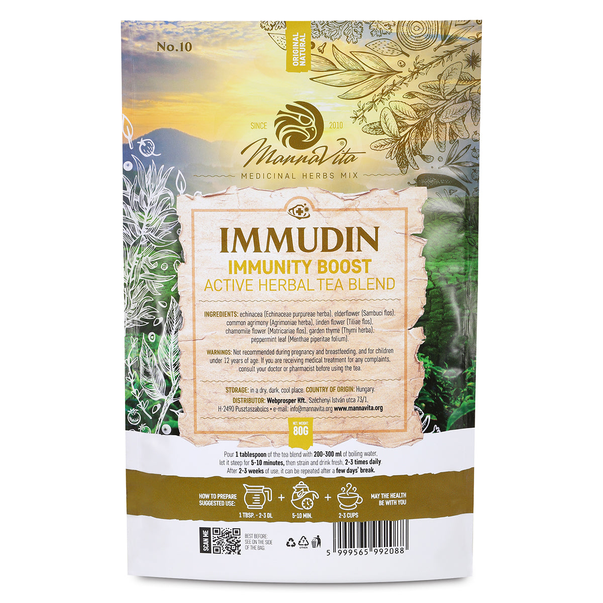 IMMUDIN Immunstärkande aktiv örtteblandning • 80g