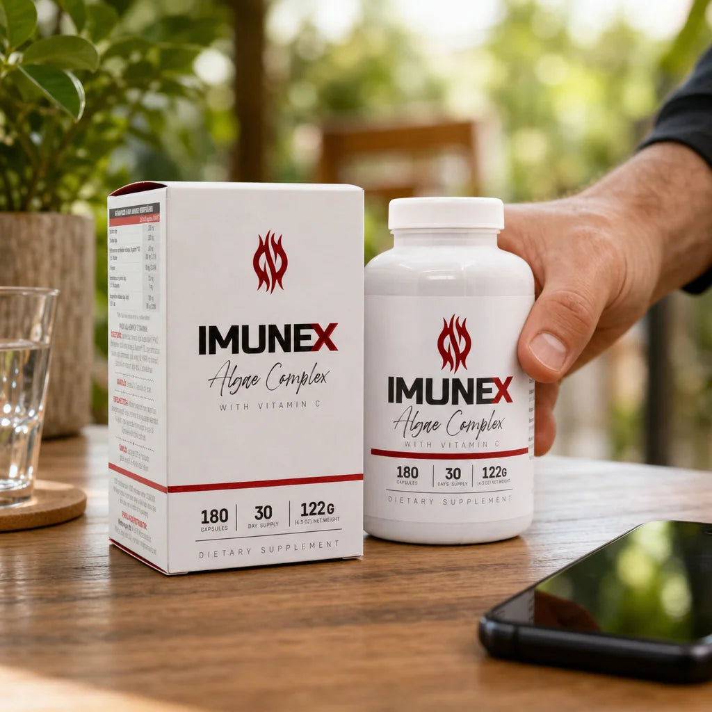 IMUNEX algkomplex • med 5 alger • 180 kapslar