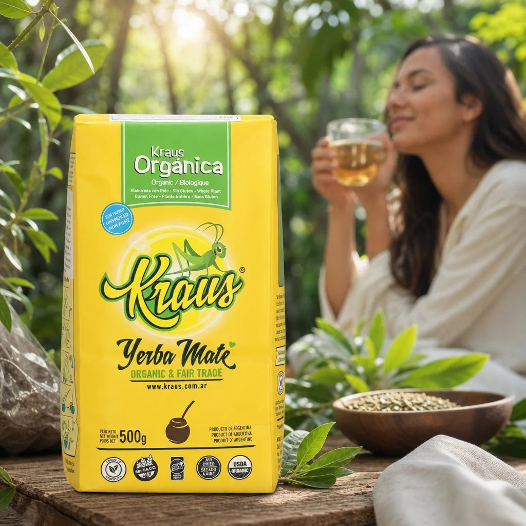 Kraus yerba mate-te • Elaborada, med stjälkar • 500 g