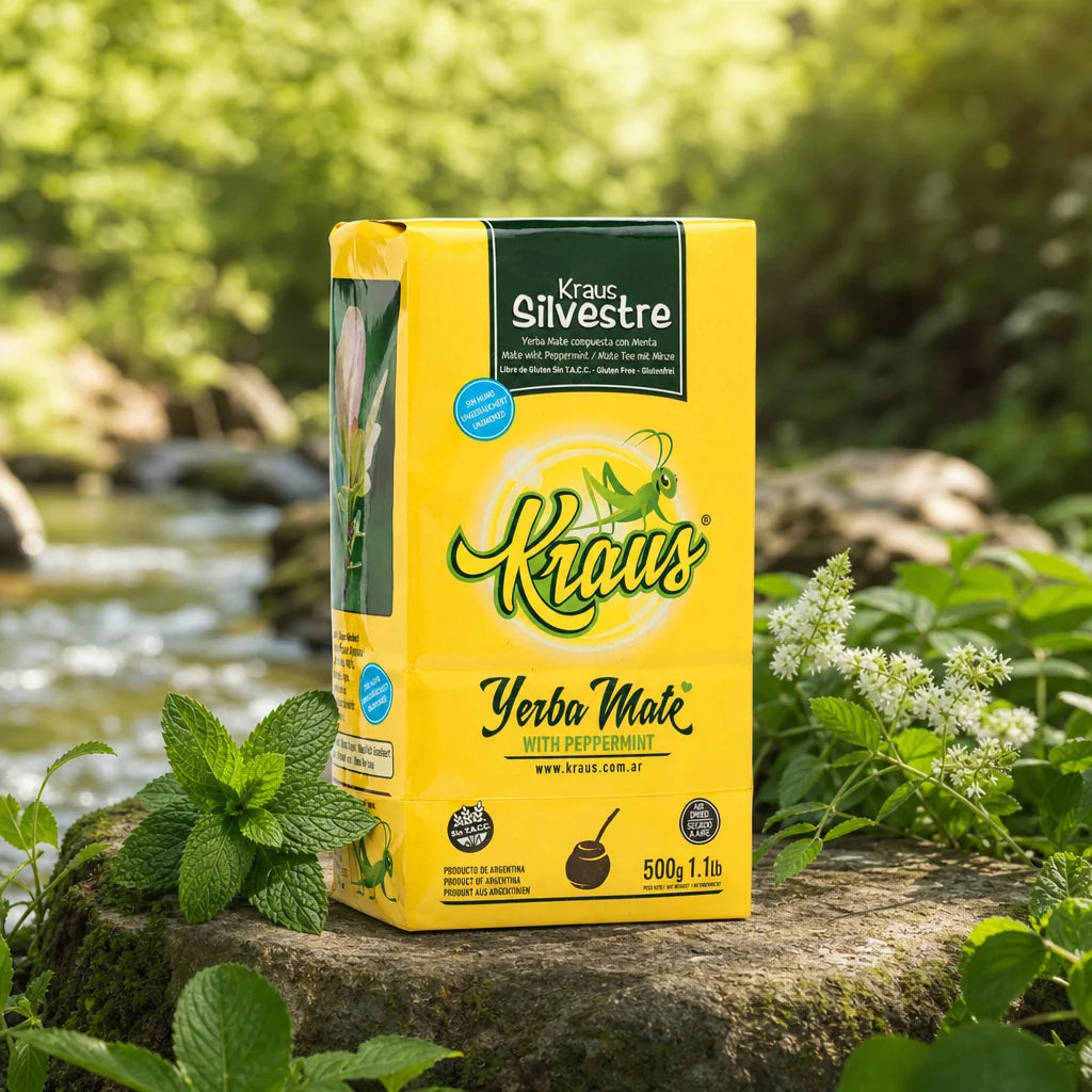 Kraus yerba mate • Gaucho, Sin palo - Utan stjälkar • 500 g