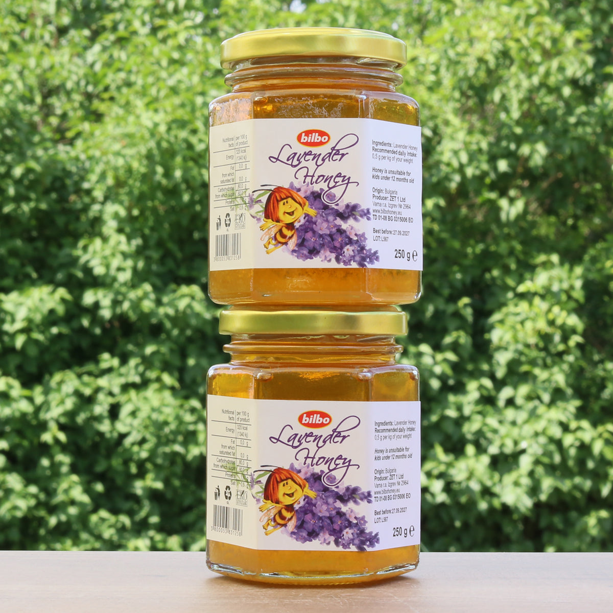 Bilbo rå lavendelhonung • 250 g