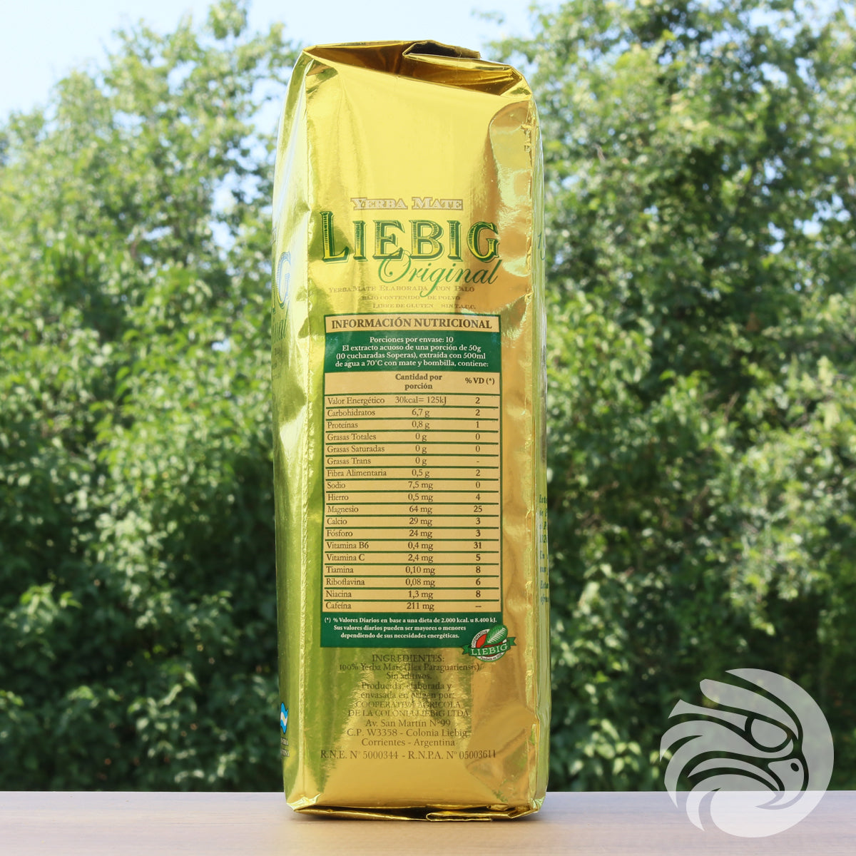Liebig Original yerba mate-te • Tillverkad med stjälkar • 500 g