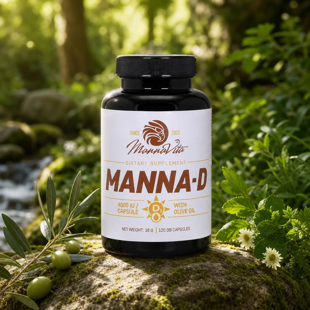 MANNA-D D3-vitamin i olivolja 4000 IE • 120 kapslar