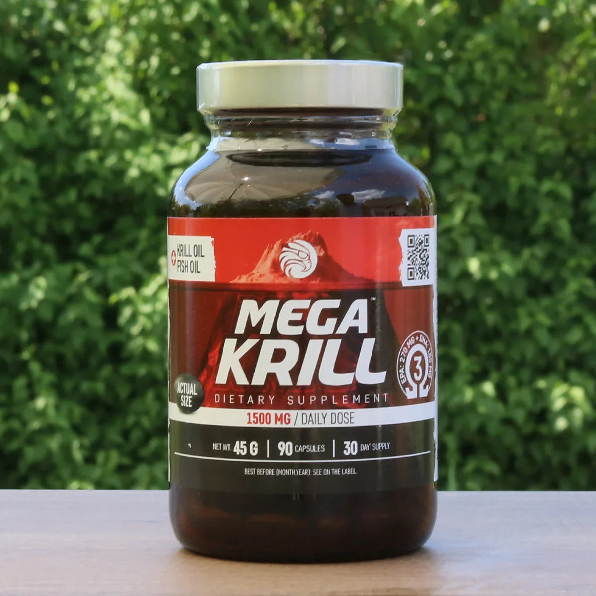 MegaKRILL 1500 mg krill oil + fish oil • 90 capsules - Mannavita