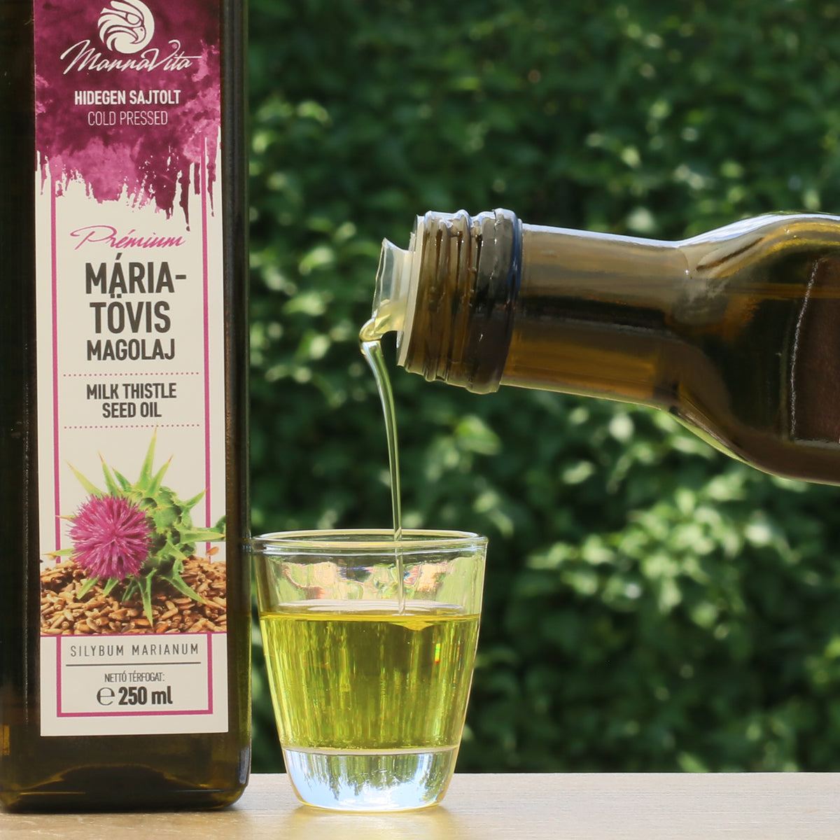 Mannavita ungersk kallpressad mjölktistelfröolja • 250 ml