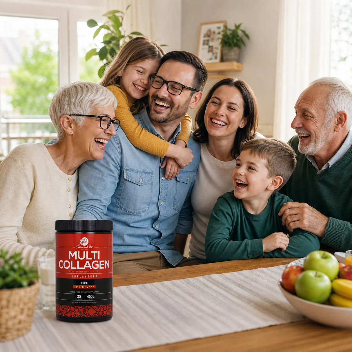 Mannavita Multikollagenpulver • Utan smak • 450g