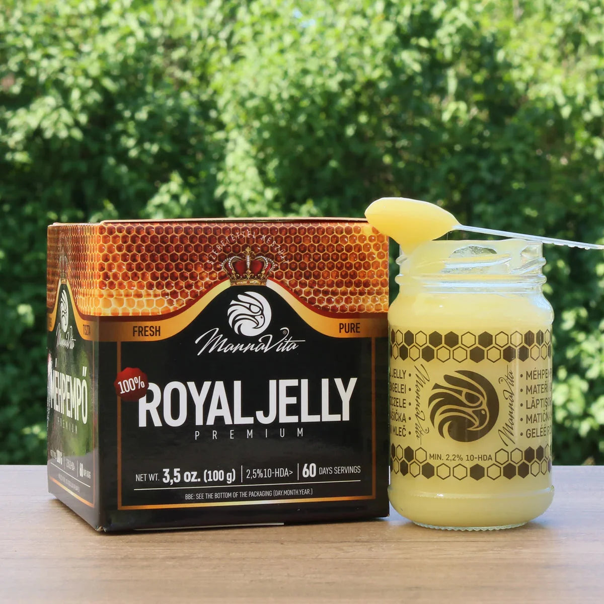 Mannavita Premium Royal jelly • 2.5% 10-HDA • 100g - Mannavita