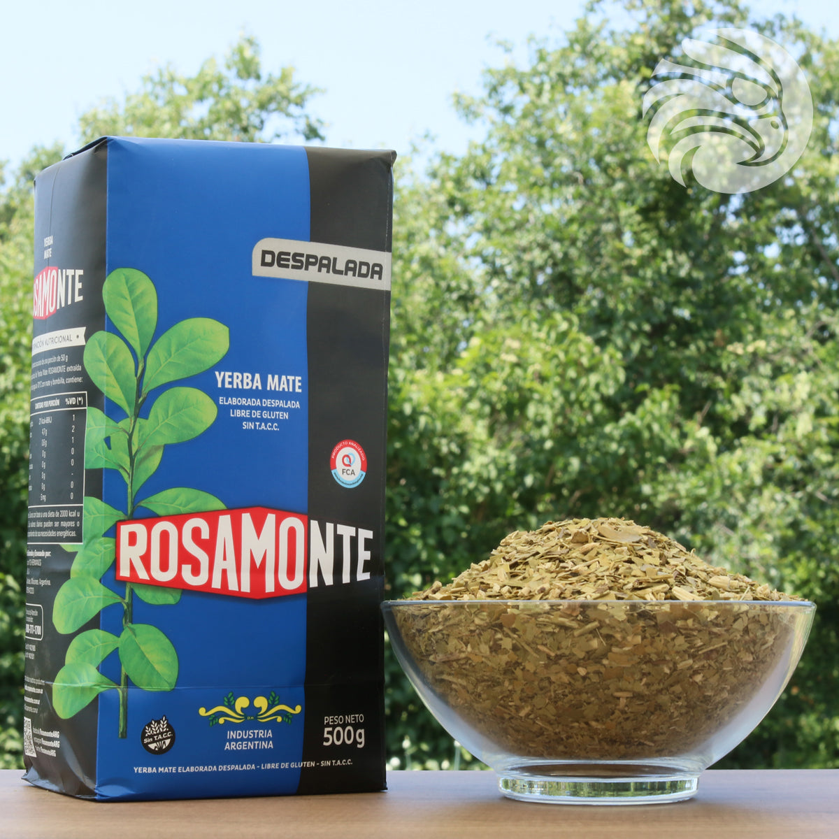 Rosamonte yerba mate-te • UTAN STJÄLKAR • 500 g
