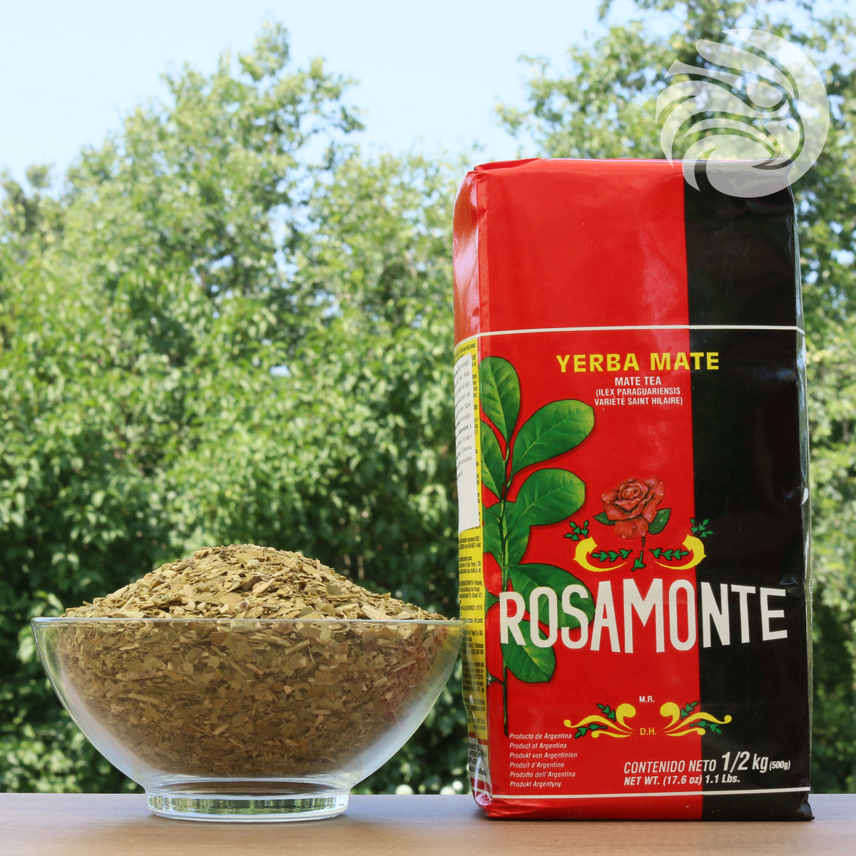 Rosamonte yerba mate-te • Med stjälkar • 500 g