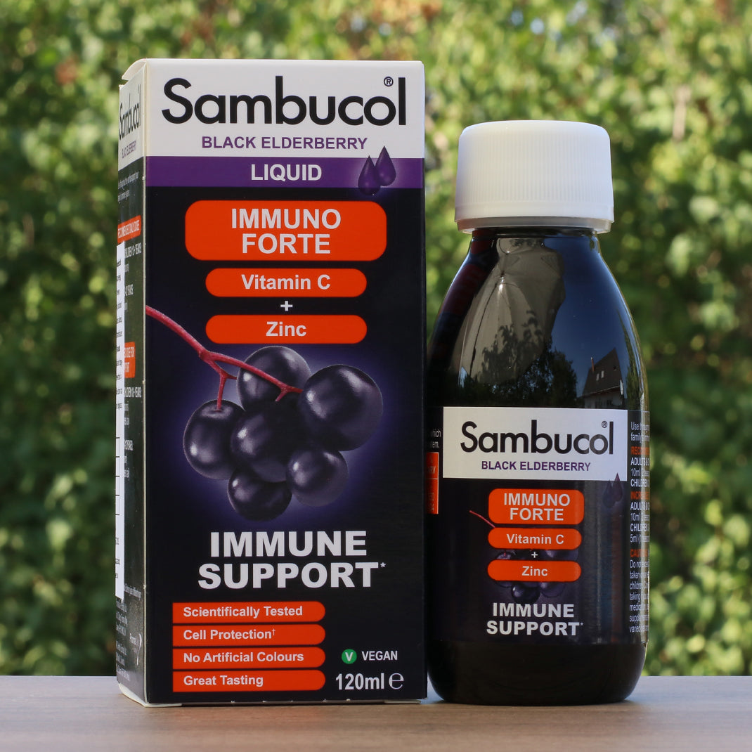 Sambucol svart fläderbärssirap, Immuno Forte • 120 ml