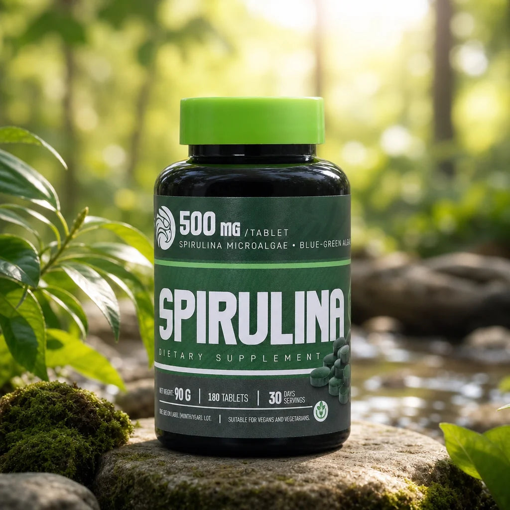 Mannavita Spirulina 500 mg tabletter • 180 st.