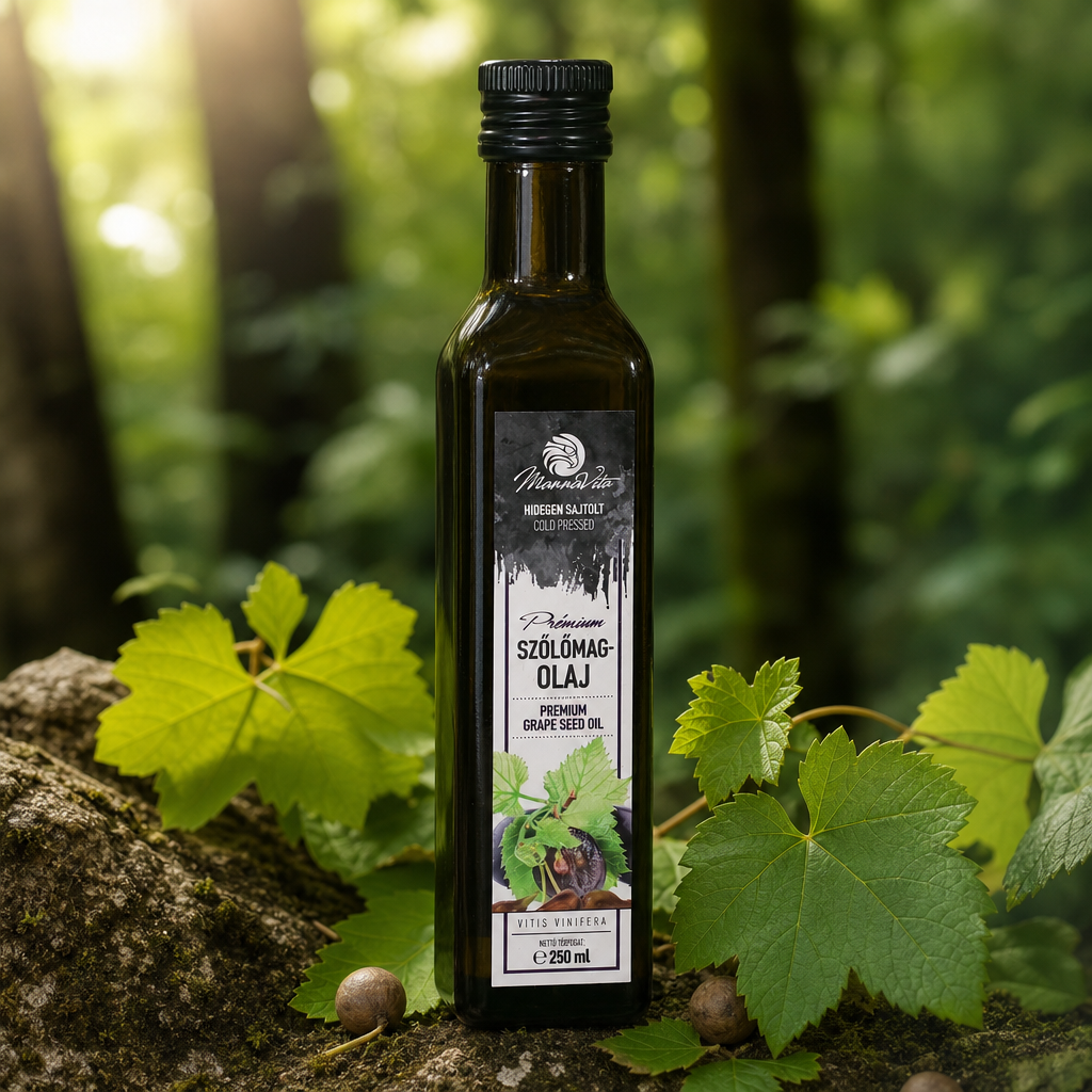 Mannavita ungersk kallpressad druvkärnolja • 250 ml