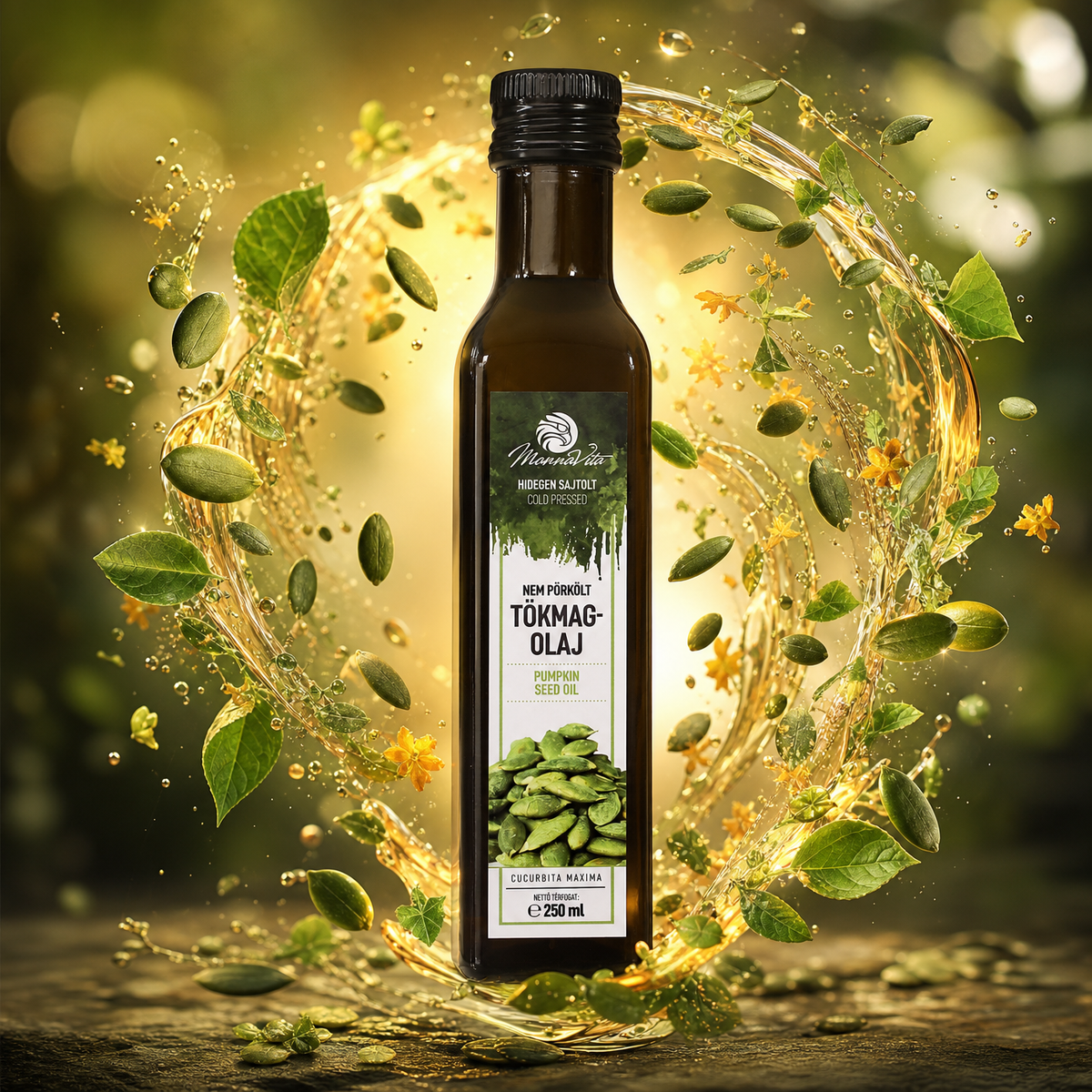 Mannavita ungersk kallpressad pumpafröolja • 250 ml