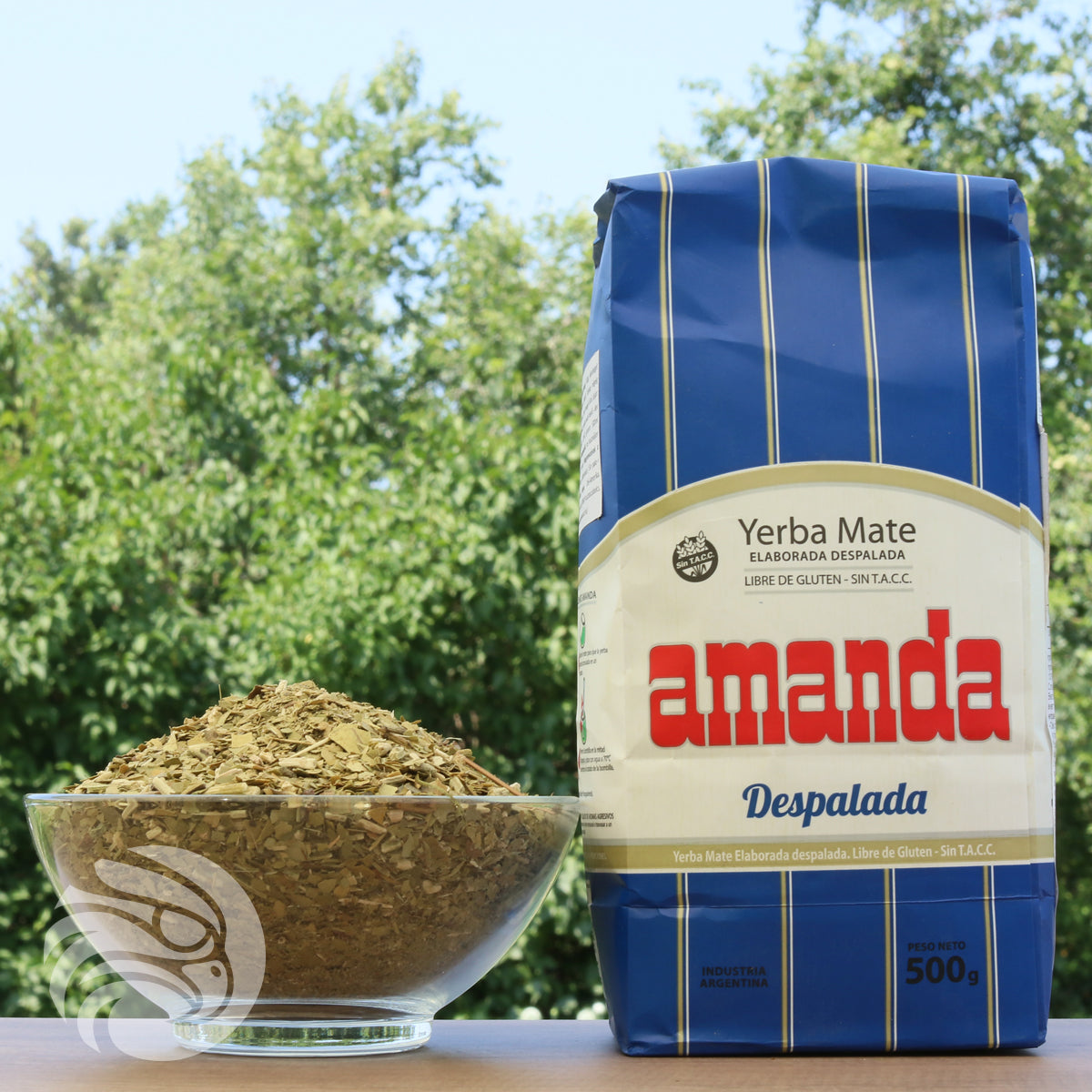 Amanda yerba mate-te • Utan stjälkar - Sin palo • 500 g