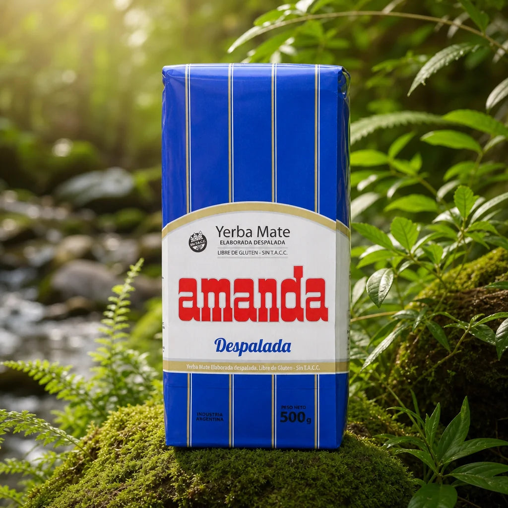 Amanda yerba mate-te • Utan stjälkar - Sin palo • 500 g