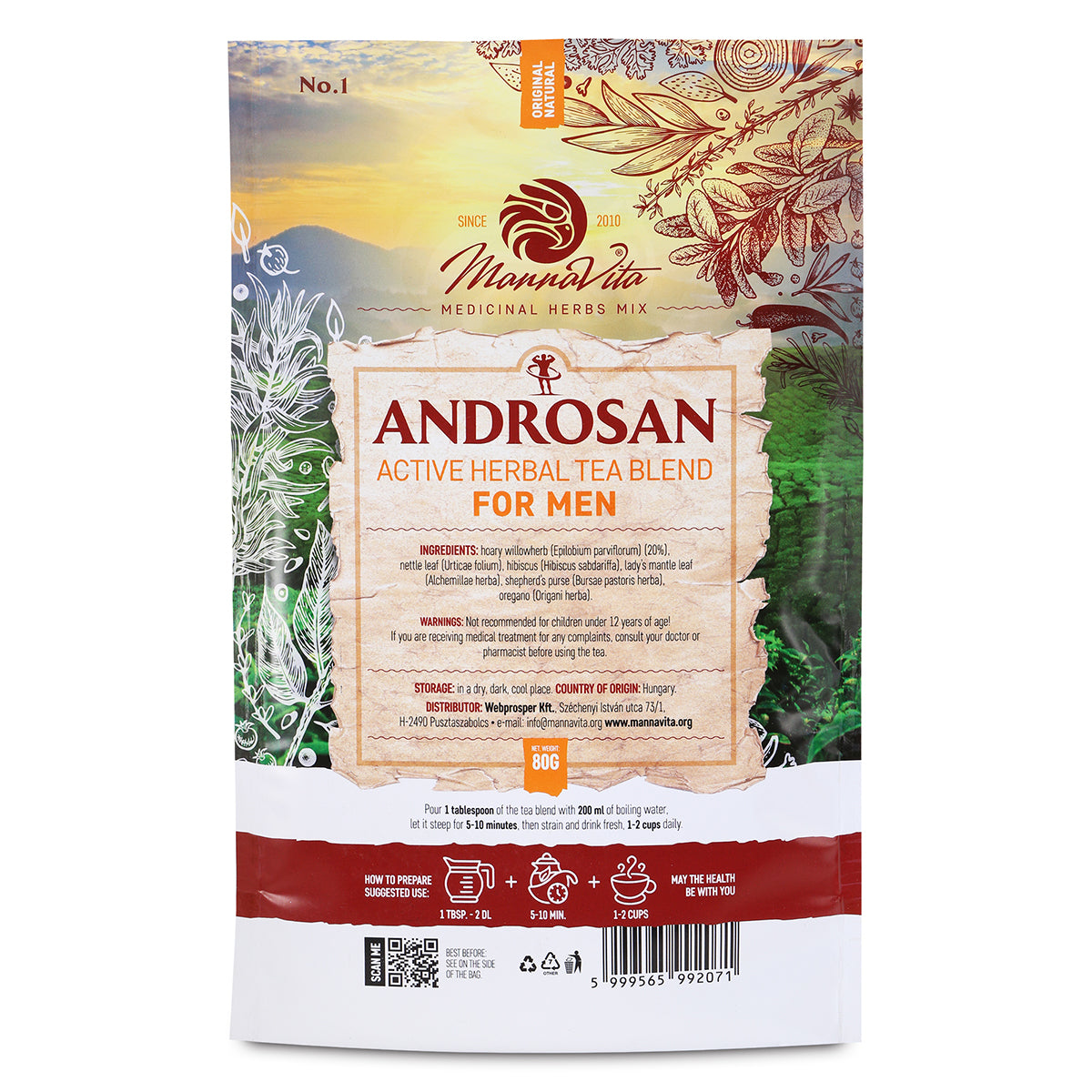 ANDROSAN aktiv örtteblandning för män • 80g