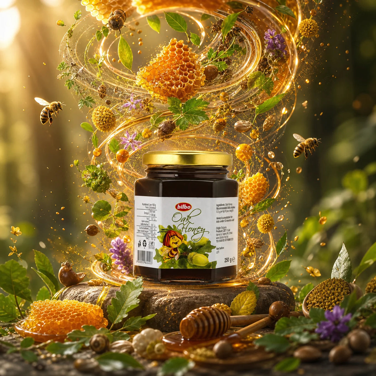 Bilbo rå lindhonung • 250 g