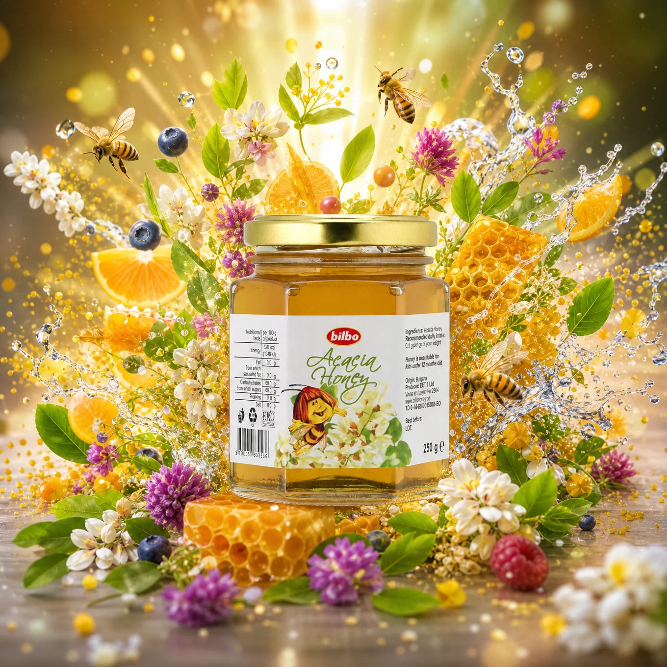 Bilbo rå lindhonung • 250 g