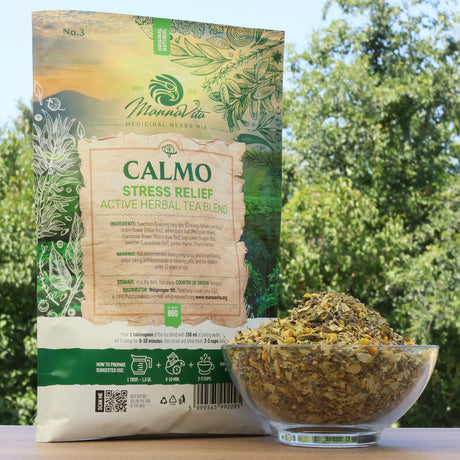 CALMO stresslindrande aktiv örtteblandning • 80 g