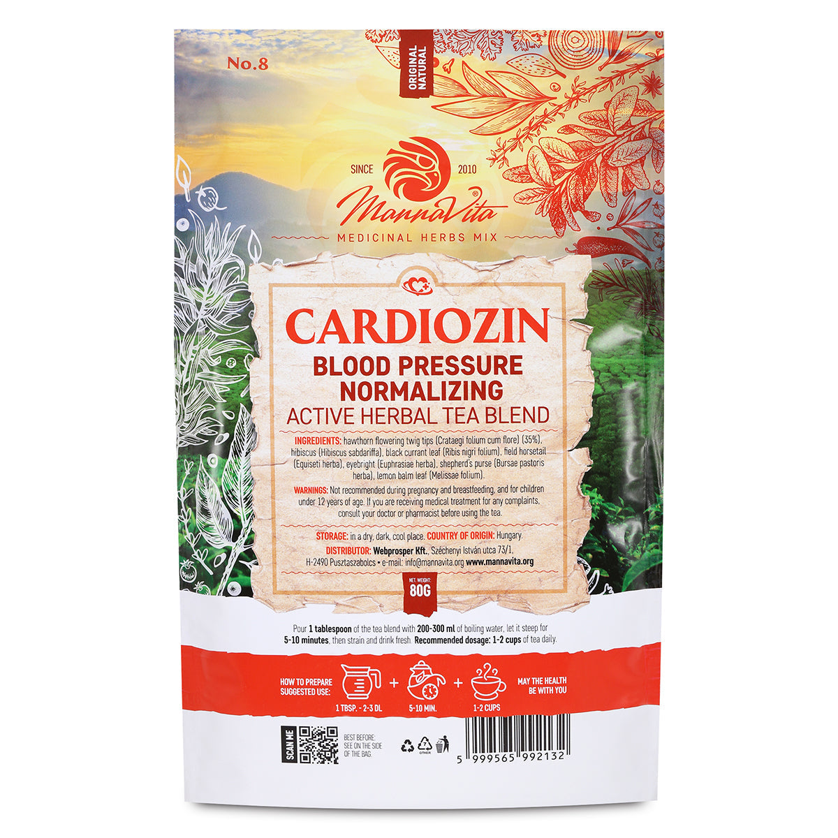 CARDIOZIN blodtrycksnormerande aktiv örtteblandning • 80g