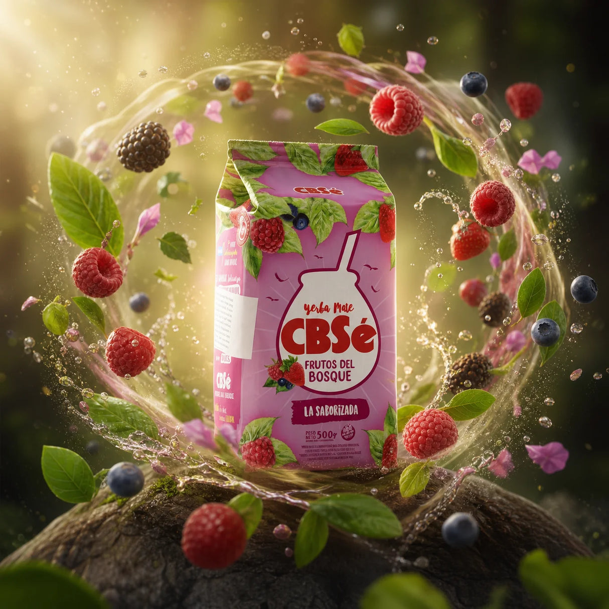 CBSé yerba mate-te • Skogsfrukter • 500 g