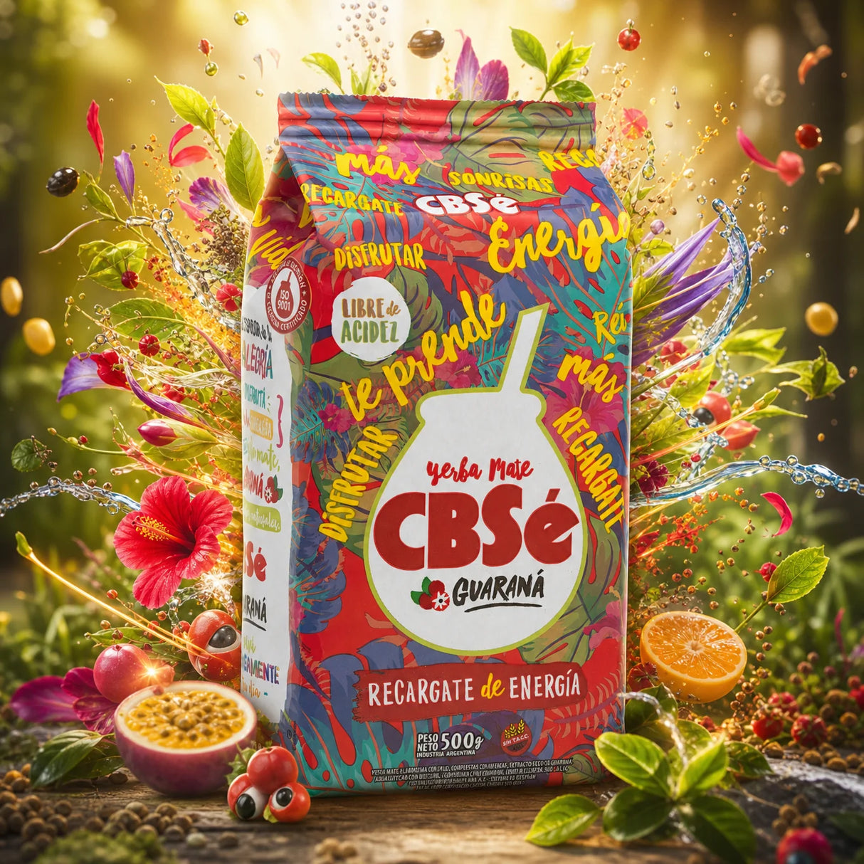 CBSé yerba mate-te • Skogsfrukter • 500 g