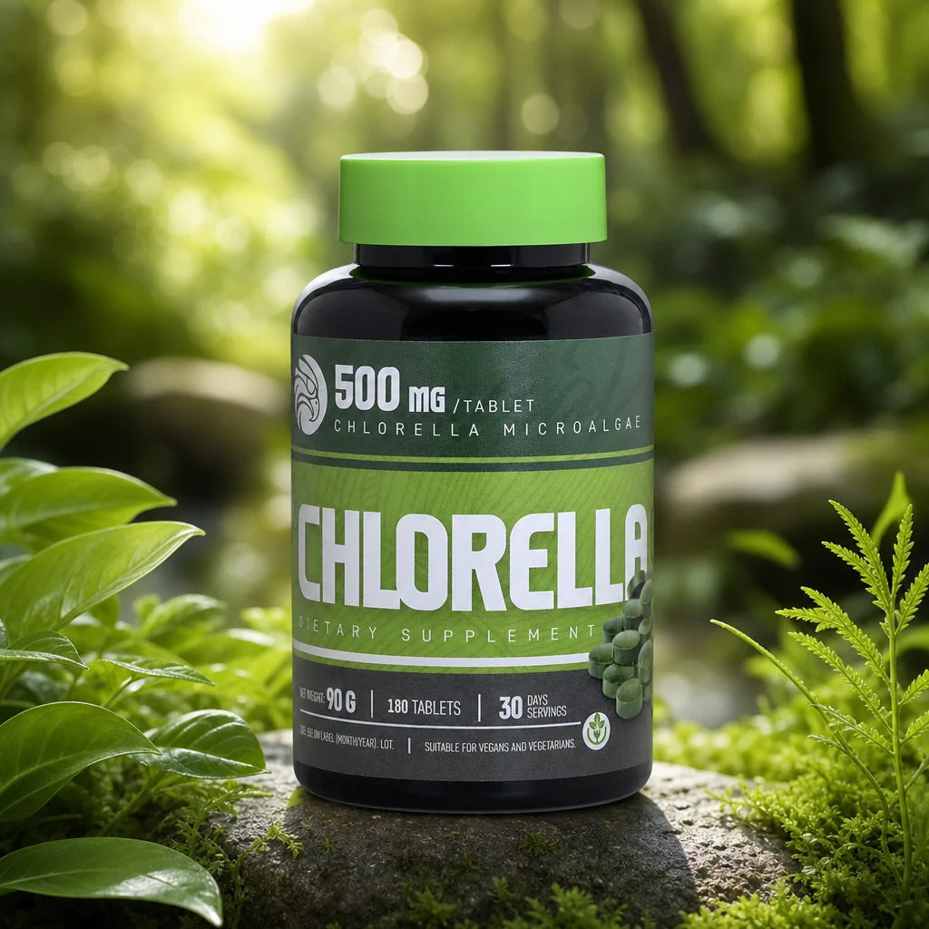 Mannavita Chlorella 500 mg tabletter • 180 st.