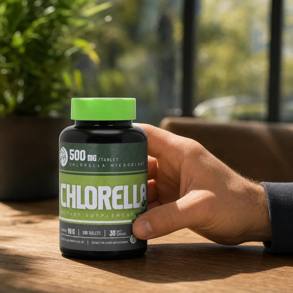 Mannavita Chlorella 500 mg tabletter • 180 st.
