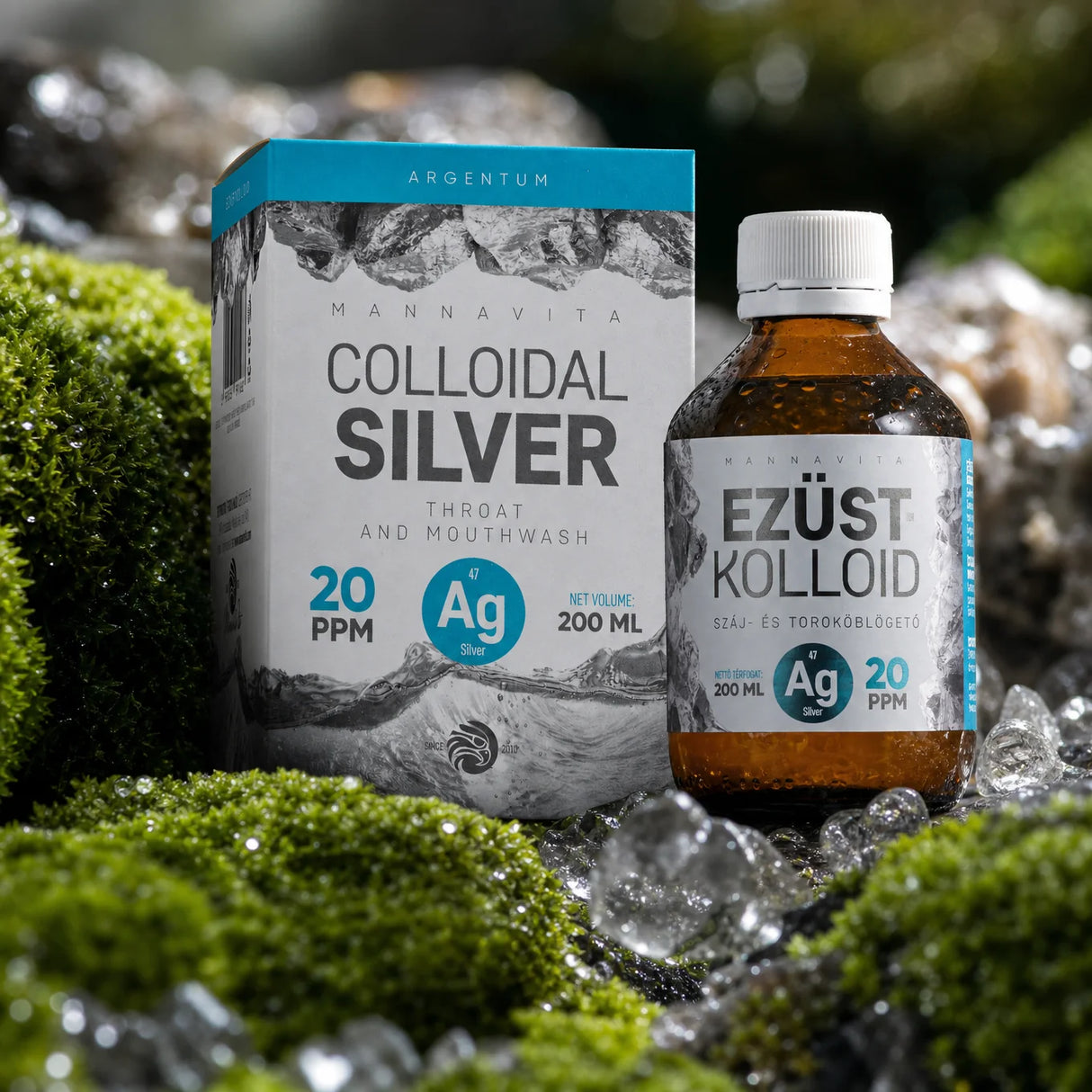Mannavita Kolloidalt Silver 20 PPM • 200 ml