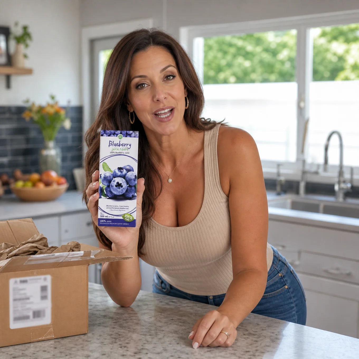 Mannavita Blåbär 100% ren juice • 500 ml