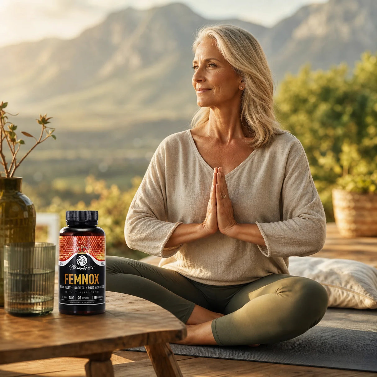 FEMNOX Bidrottninggelé + Inositol + Folsyra + B12-komplex • 90 kapslar