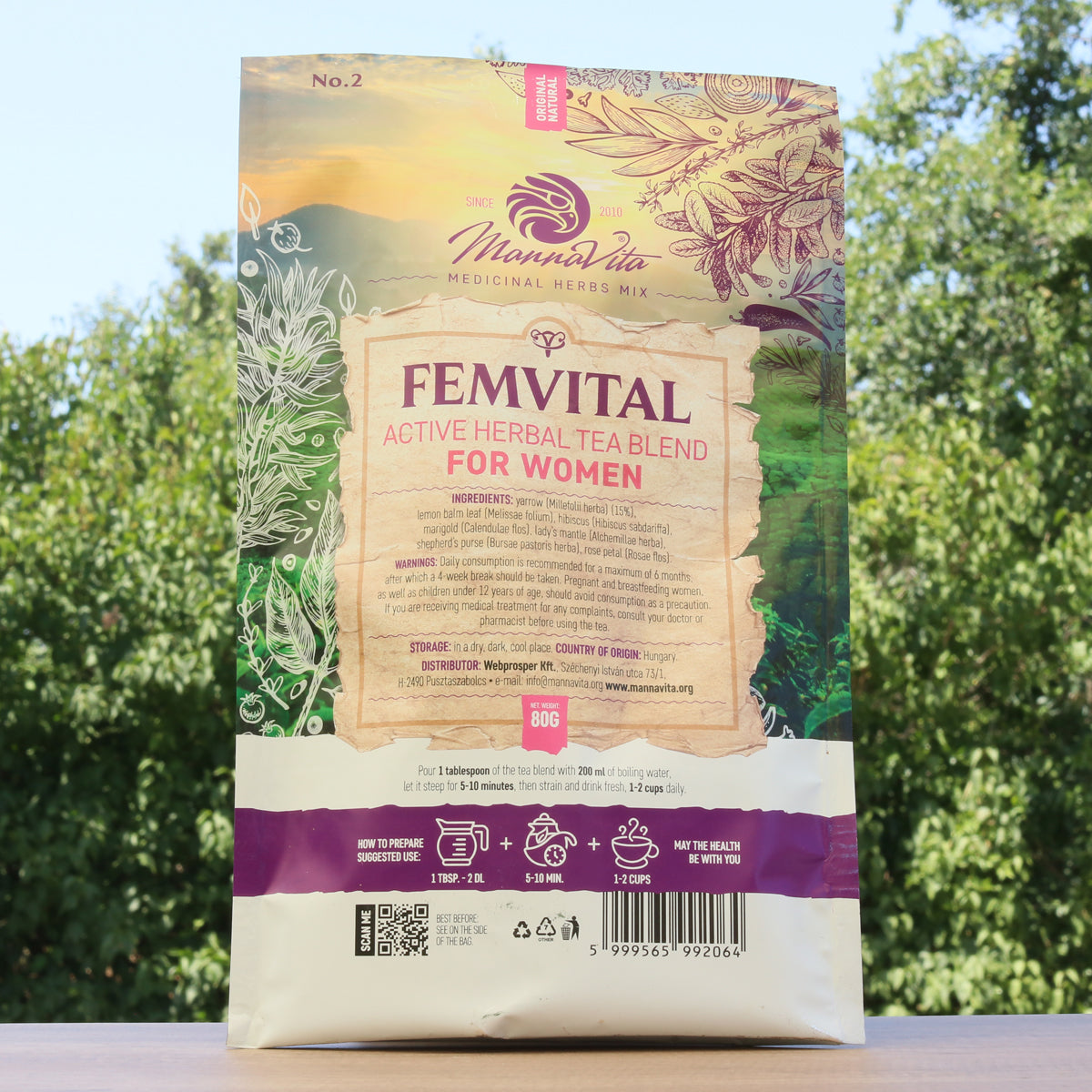 FEMVITAL aktiv örtteblandning för kvinnor • 80g