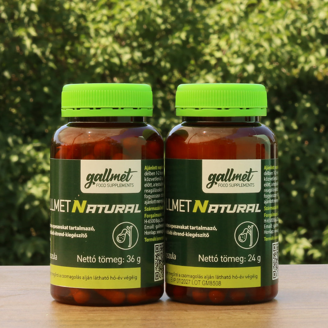 Gallmet kapsel med naturlig gallsyra • 60 st.