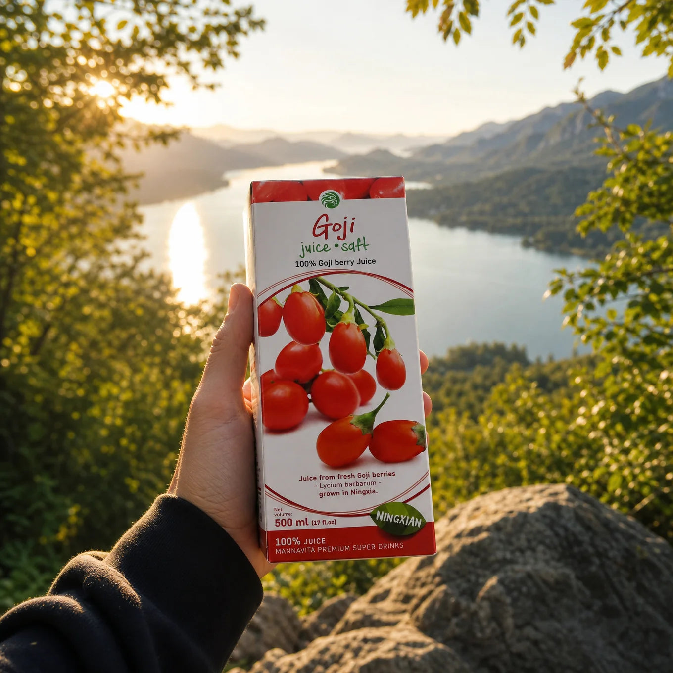 Mannavita Gojibär 100% ren juice • 500 ml