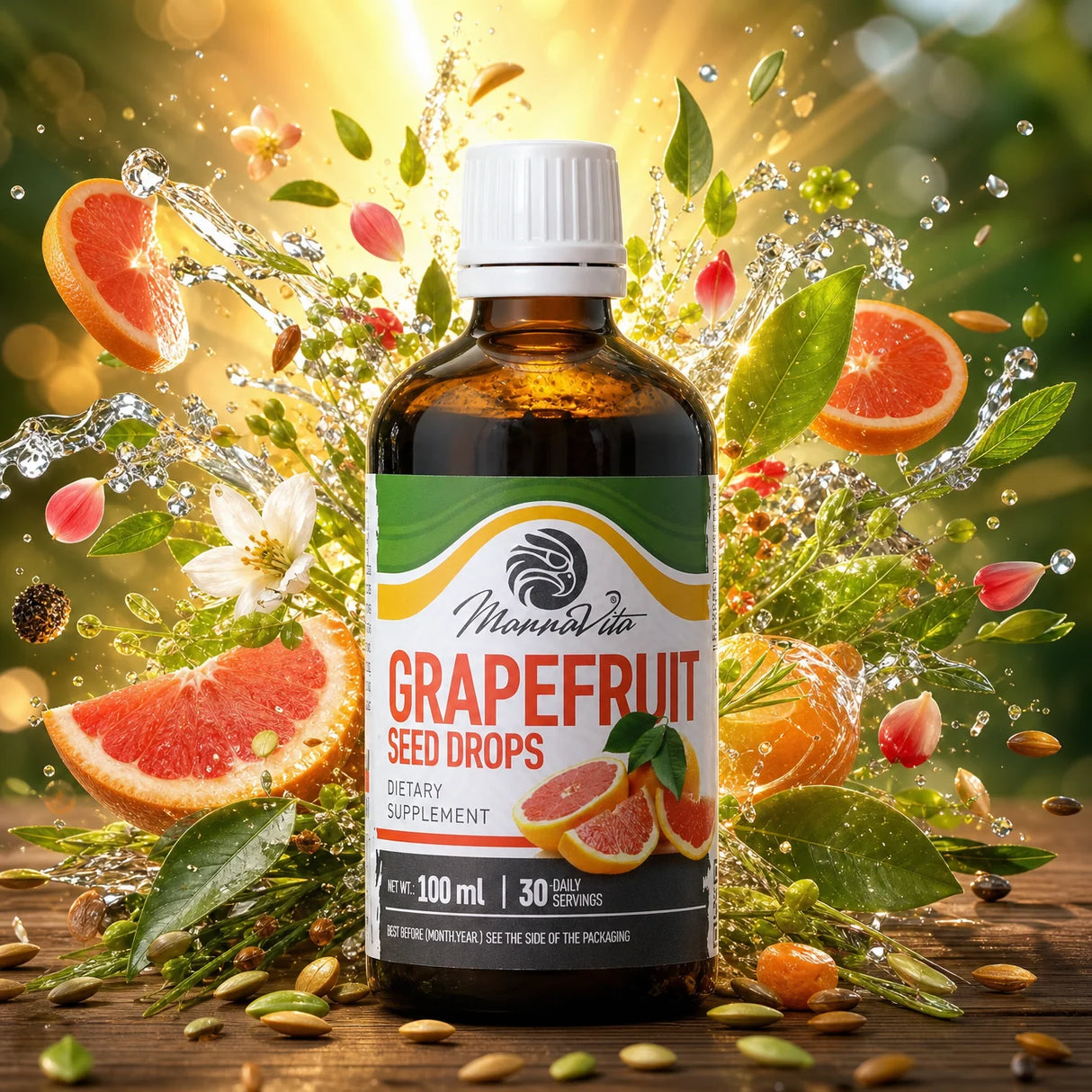 Mannavita Extrakt av grapefruktkärnor droppar • 100 ml