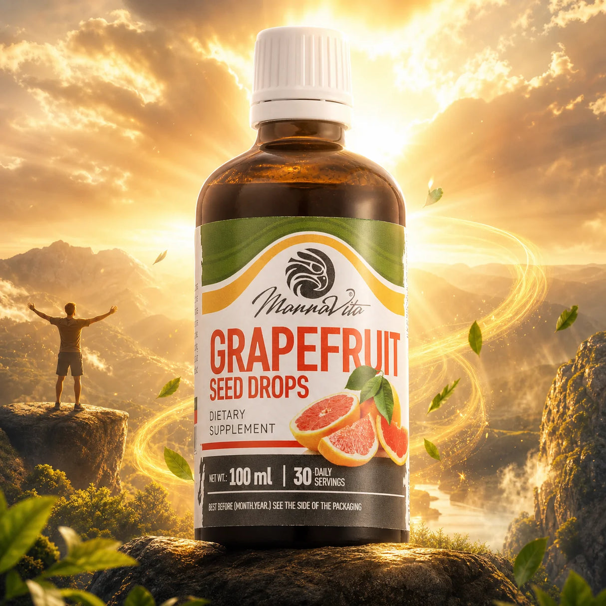 Mannavita Extrakt av grapefruktkärnor droppar • 100 ml
