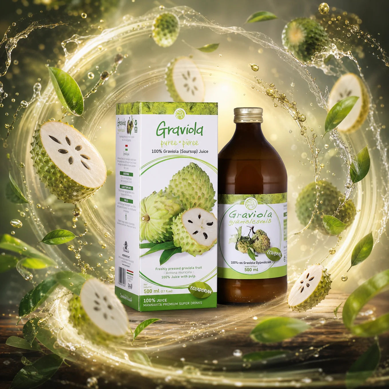 Mannavita Graviola 100% ren puré • 500 ml