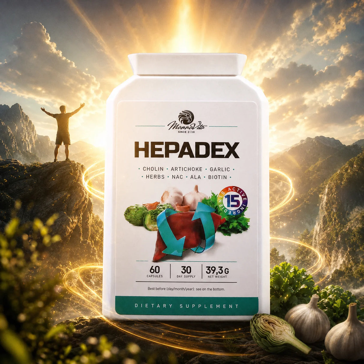HEPADEX Leverregenererande och Leverhälsoförbättrande komplex • 60 kapslar