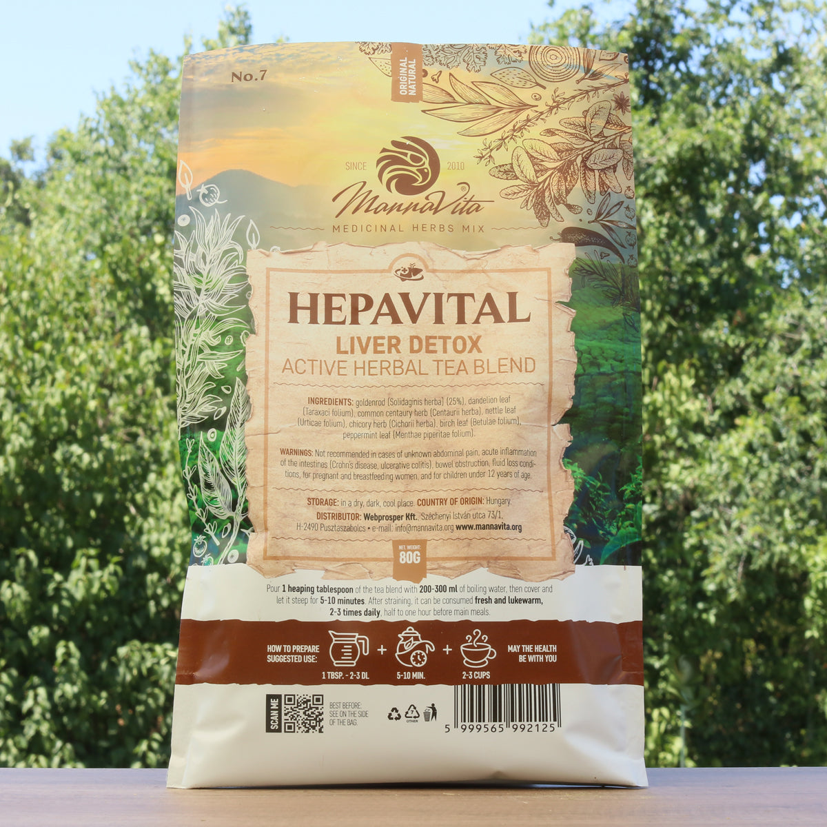 HEPAVITAL Leveravgiftning aktiv örtteblandning • 80g
